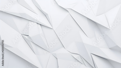 White 3D polygonal texture used for a clean and minimal background.