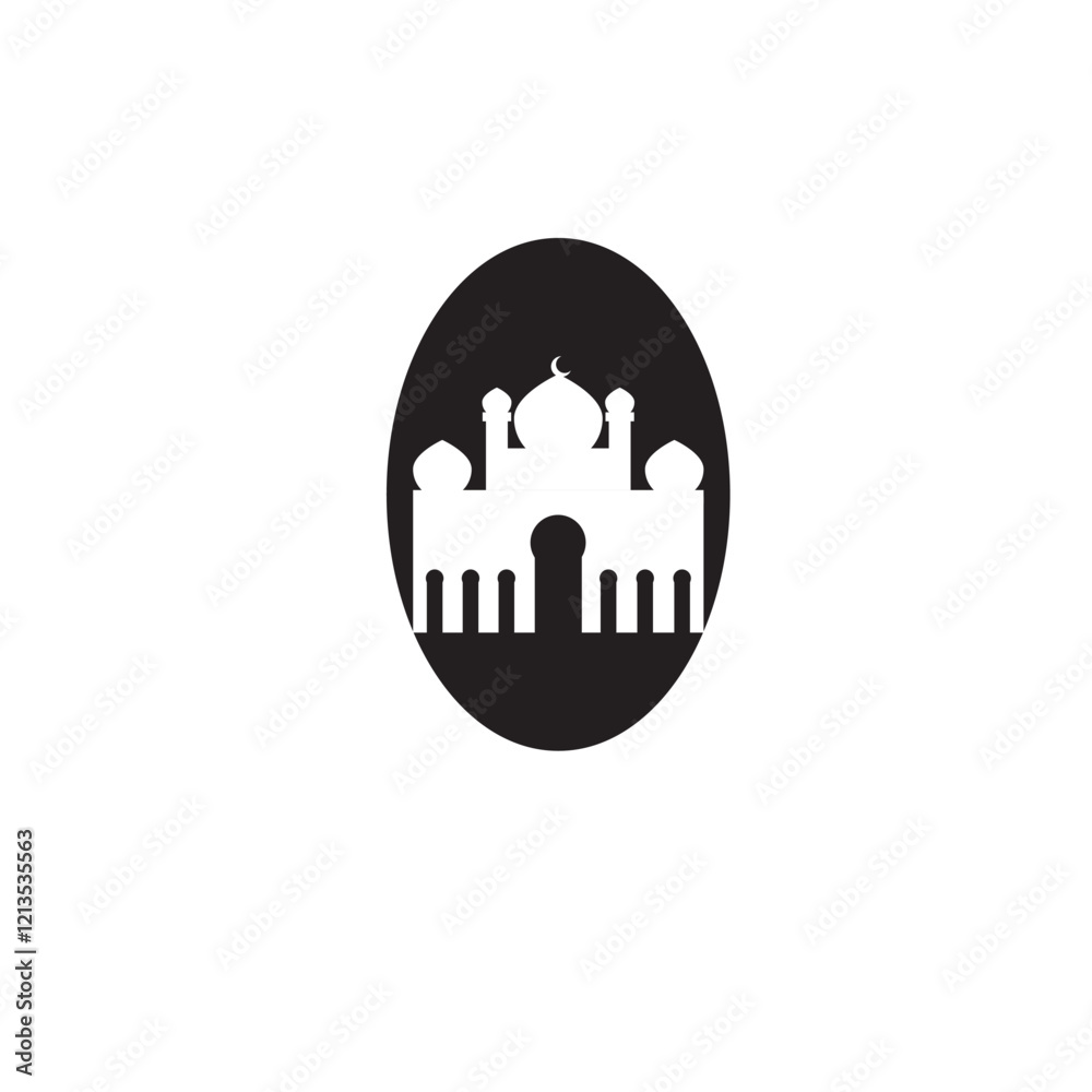 Obraz premium white mosque and two minarets