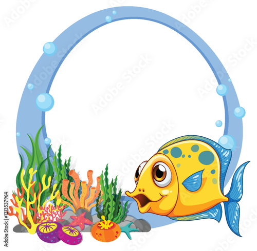 Colorful Underwater Sea Life Illustration
