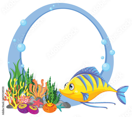 Colorful Underwater Sea Life Illustration
