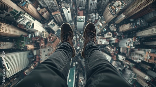 Dangling Above the Cityscape