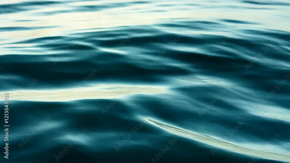Dynamic ocean waves in motion: abstract patterns and fluid dynamics