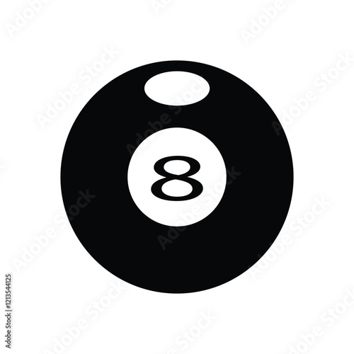 Set Of Billiard Balls Vector Icon Illustrations. Balls For Pool Or Snooker , Flat Icon.