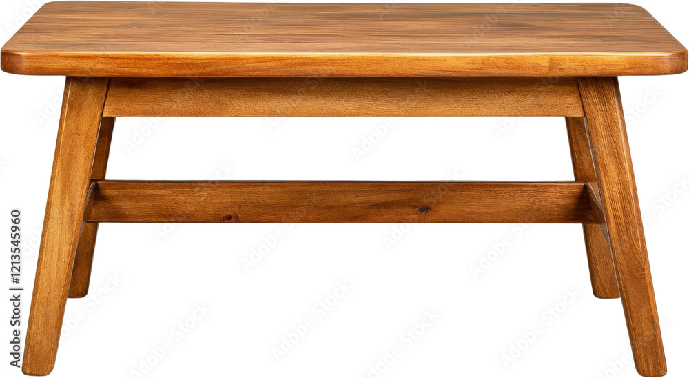 A rustic, wooden table, isolated on a white background, evokes images of antique furniture and classic interior design. cut out. A rustic, wooden table, isolated on a white background, evokes images of antique furniture and classic interior design. cut out.