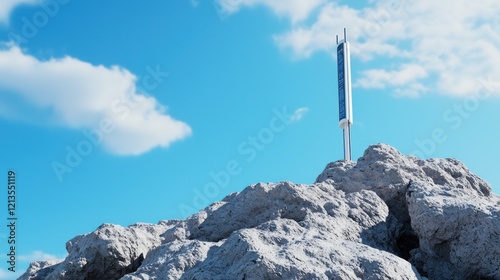 Monument on a Mountain Peak