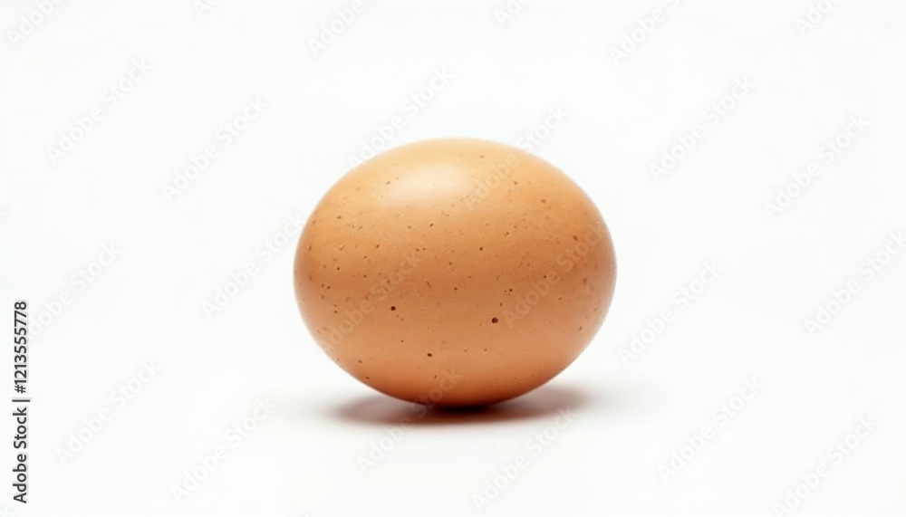 Single Brown Egg: A Minimalist Still Life Study