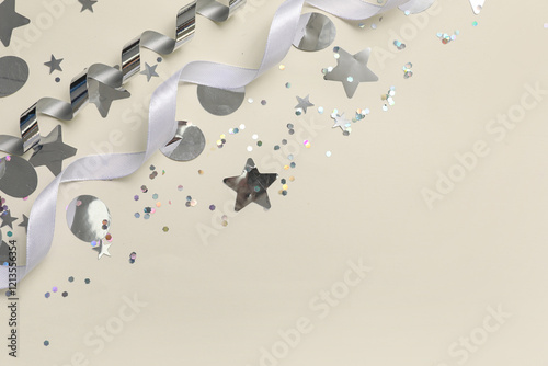 Silver confetti and serpent...