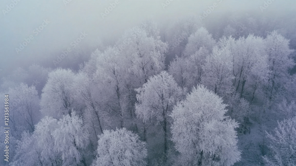 Frosty Trees in Winter Landscape of Cund, Transylvania Frosty Trees in Winter Landscape of Cund, Transylvania