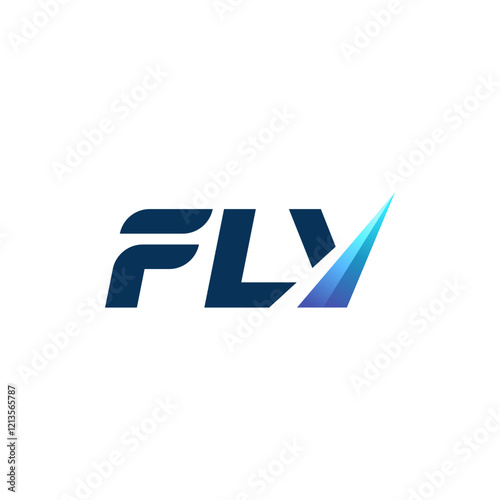 Fly Alphabet Logo Design Icon Vector Template
