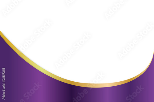purple and gold corner element design transparent background