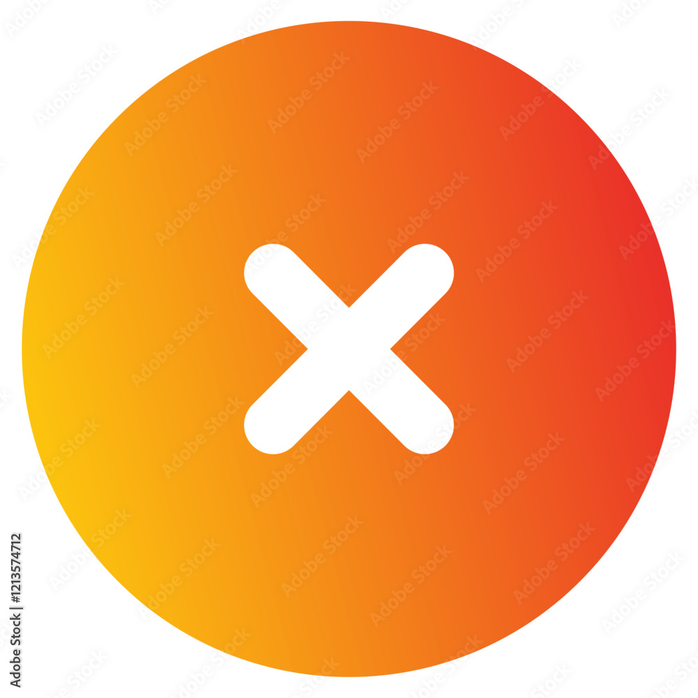 Fototapeta premium Cancel Icon 