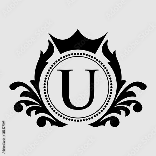 shield with laurel wreath