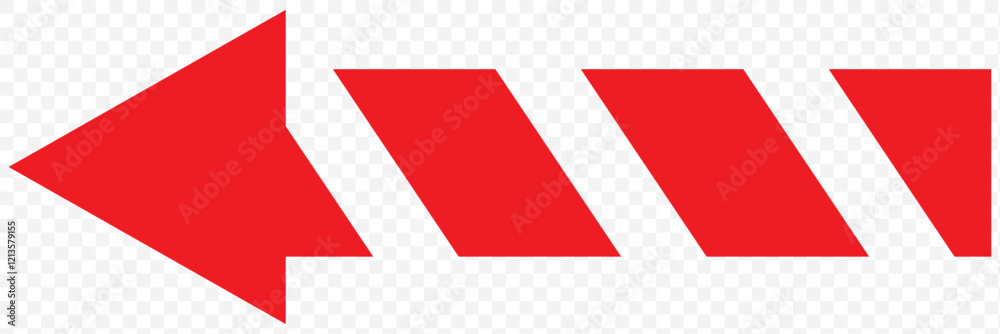 Obraz premium arrow with dashed line isolated on white and transparent background. black wavy arrow icon flat style vector illustration. simple dash arrow . eps 10.