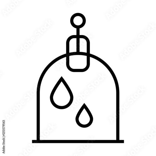 blood cupping ,Vacuum bloodletting icon vector design templates