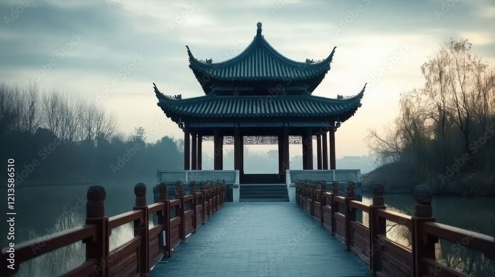 Ancient Chinese temple in the morning, an ideal destination to uncover China's cultural landmarks amidst the Chinese New Year festivities. Ancient Chinese temple in the morning, an ideal destination to uncover China's cultural landmarks amidst the Chinese New Year festivities.