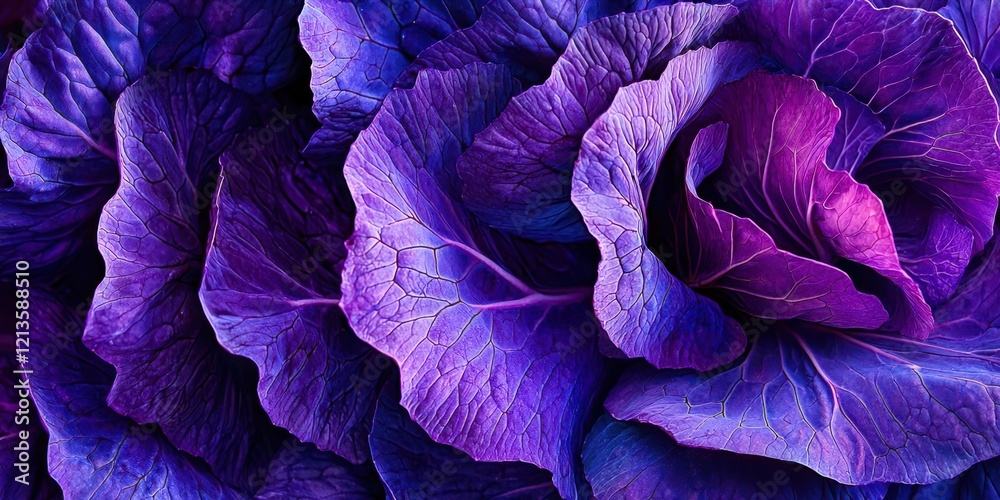 Obraz premium Purple flowers with purple leaves
