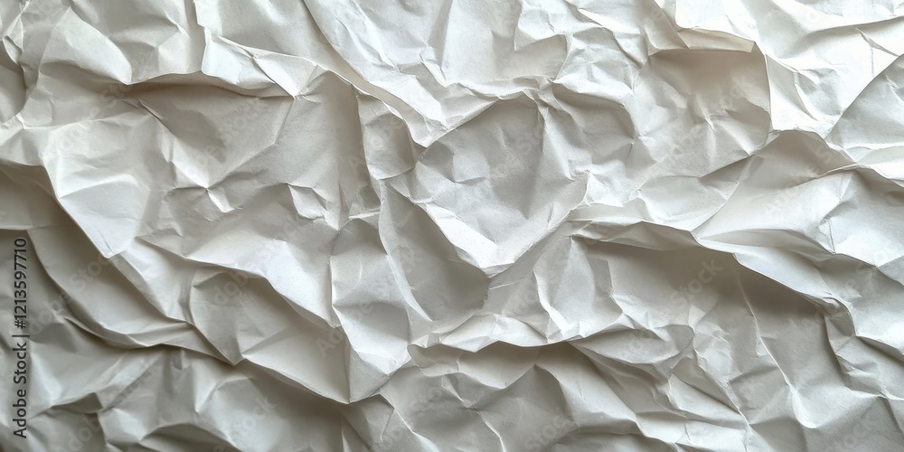 Obraz premium Crumpled Paper Texture Digital Background, Generative AI