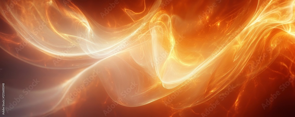 Fototapeta premium Abstract Ethereal Digital Background with Glowing Flow, Generative AI