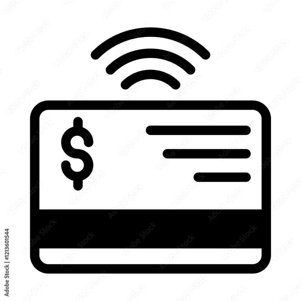 money card IoT solid icon money card IoT solid icon