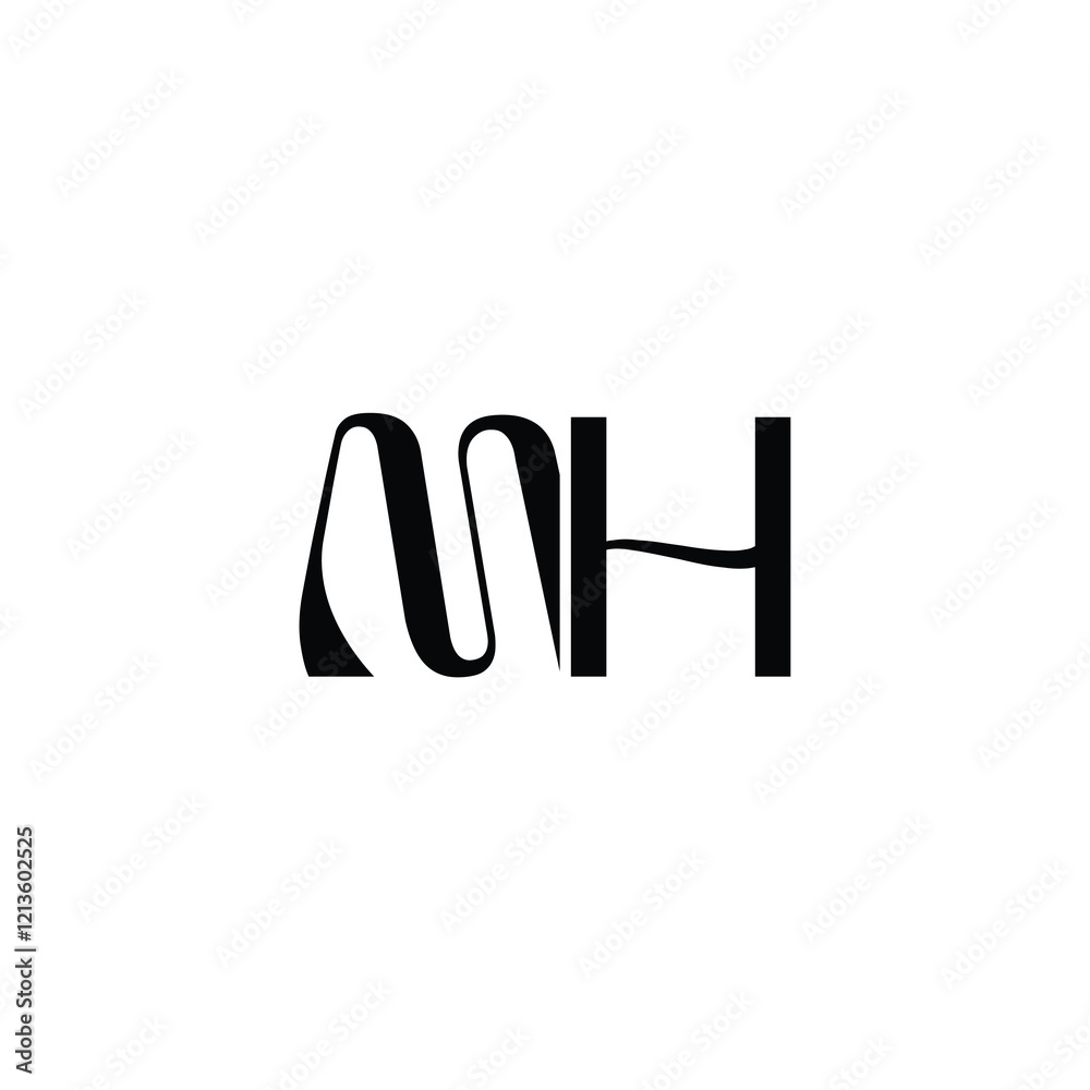MH monogram logo design letter text name symbol monochrome logotype alphabet character simple logo MH monogram logo design letter text name symbol monochrome logotype alphabet character simple logo