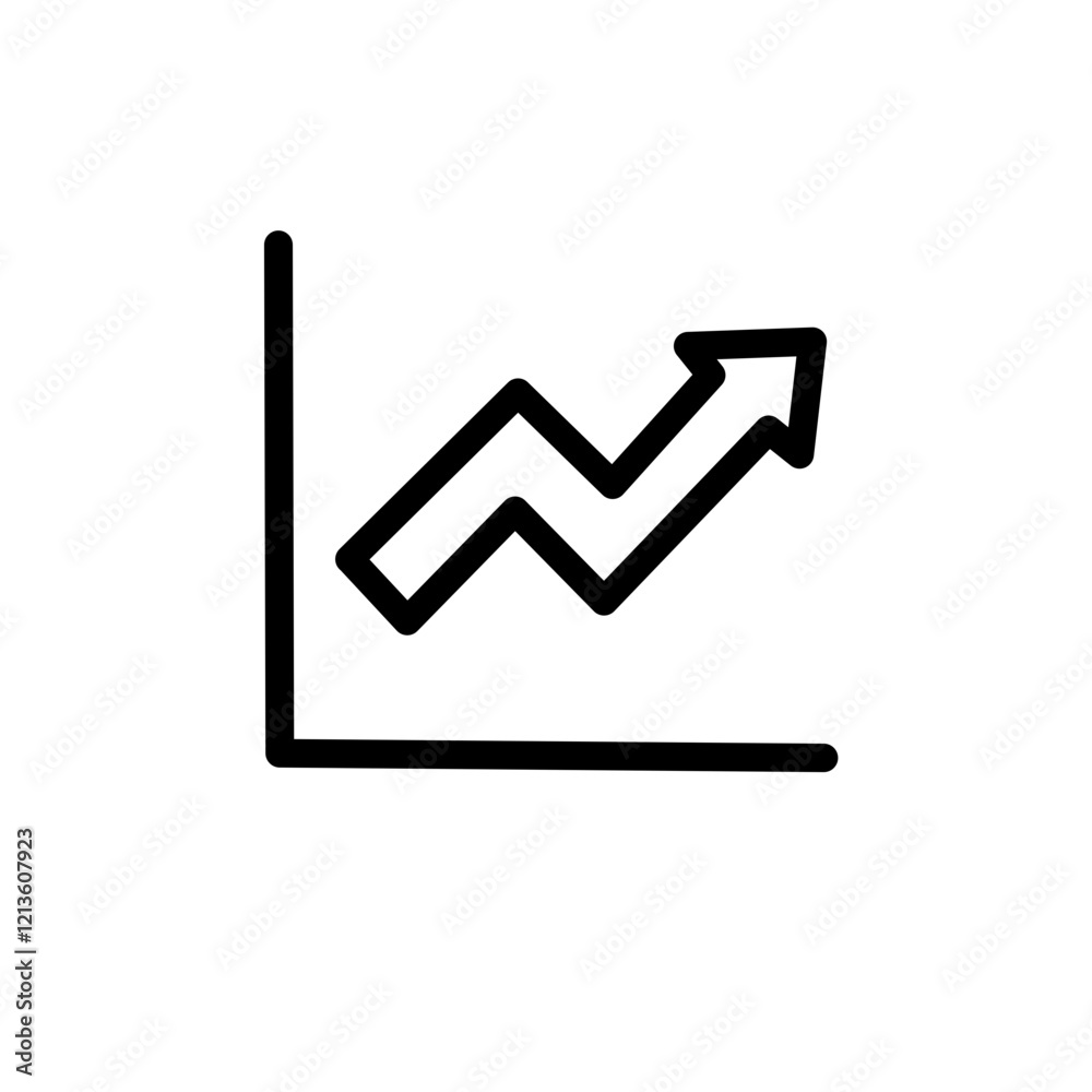 Growing graph icon. Chart icon. diagram icon Growing graph icon. Chart icon. diagram icon