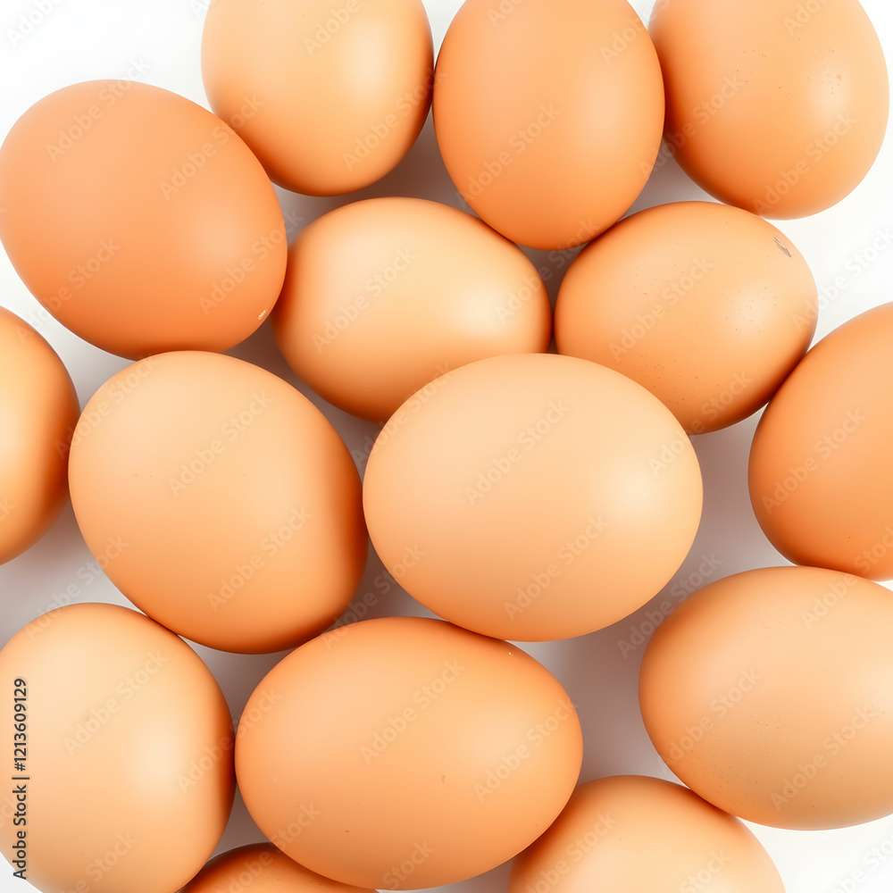 Brown eggs isolated on the white background Brown eggs isolated on the white background