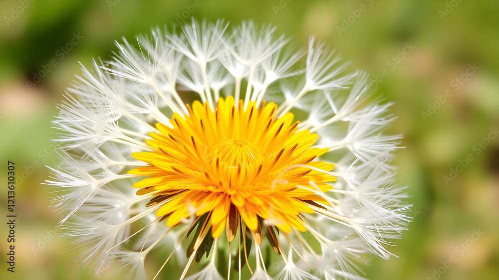 Beautiful dandelions field background Stock Images Beautiful dandelions field background Stock Images