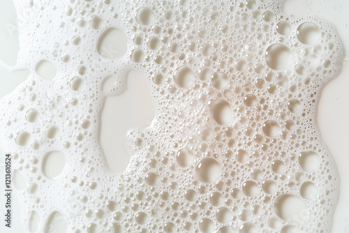 Soap bubble texture background. Abstract close-up view of soap foam bubbles.