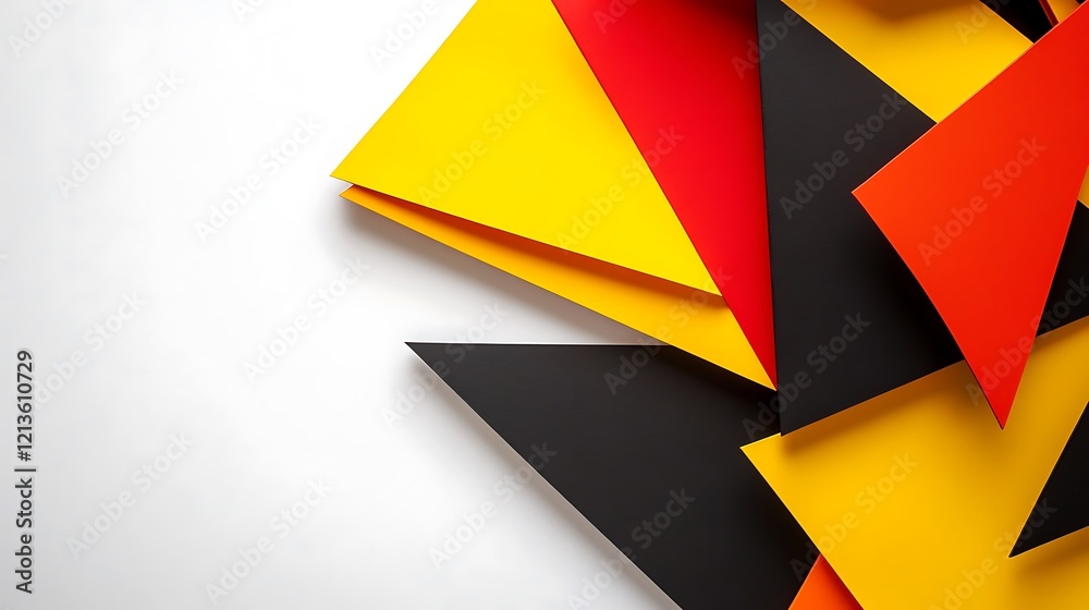 Abstract Colorful Triangles Geometric Design Abstract Colorful Triangles Geometric Design