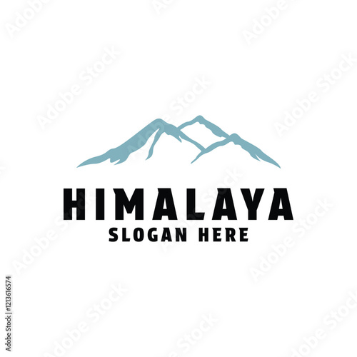 Mountain everest himalaya logo design concept idea