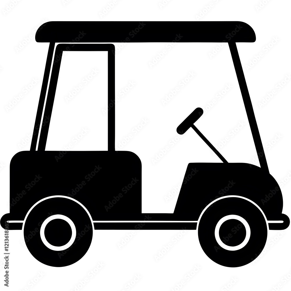 Fototapeta premium golf cart icon