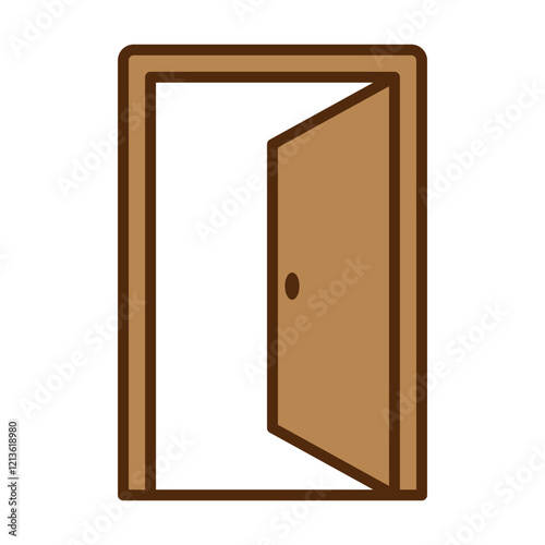 door sign symbol vector icon