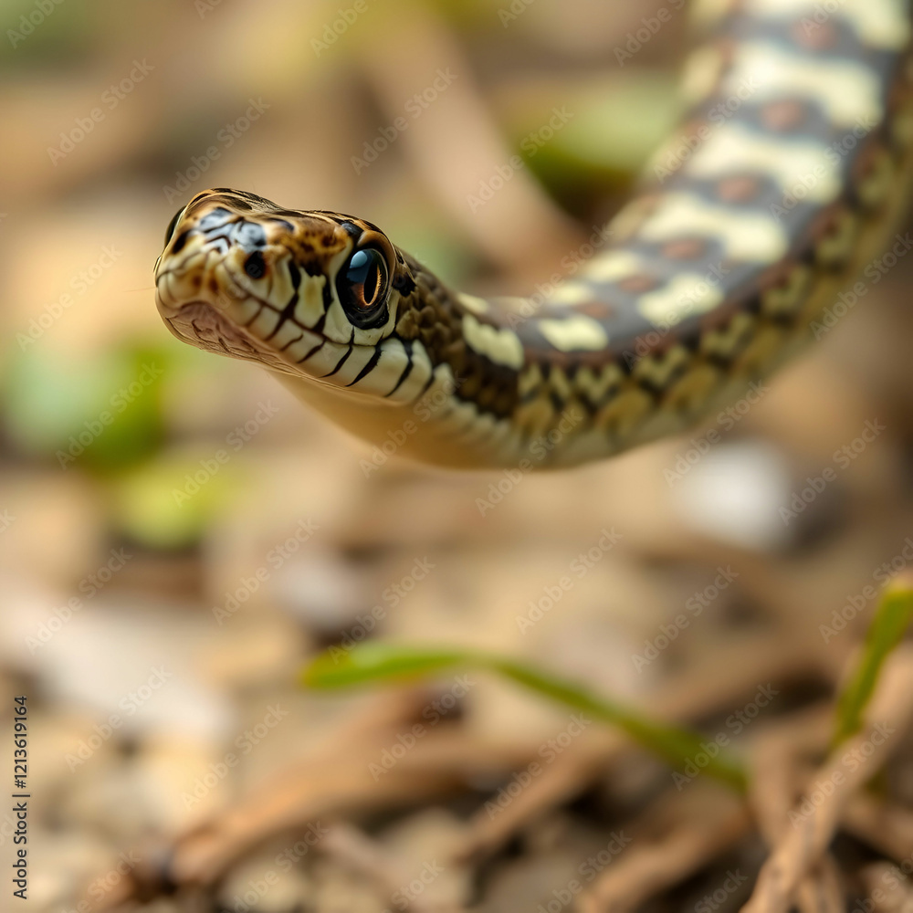 A snake nearest view on natural background A snake nearest view on natural background