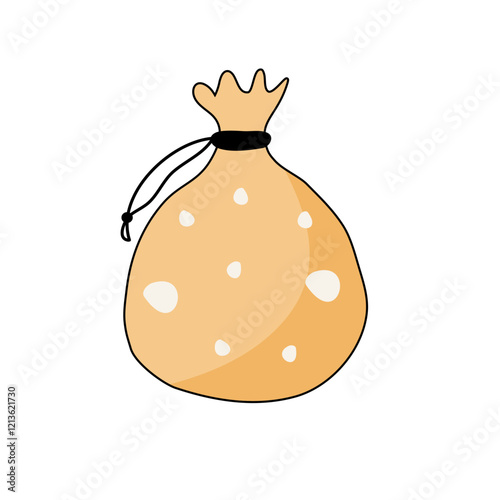 drawstring bags vector