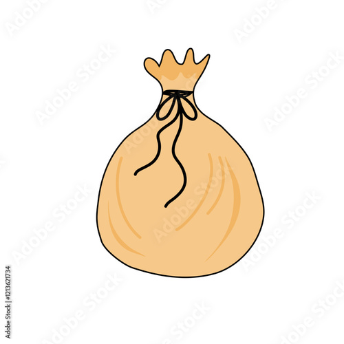 drawstring bags vector