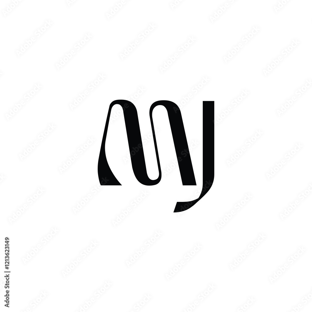 MJ monogram logo design letter text name symbol monochrome logotype alphabet character simple logo MJ monogram logo design letter text name symbol monochrome logotype alphabet character simple logo