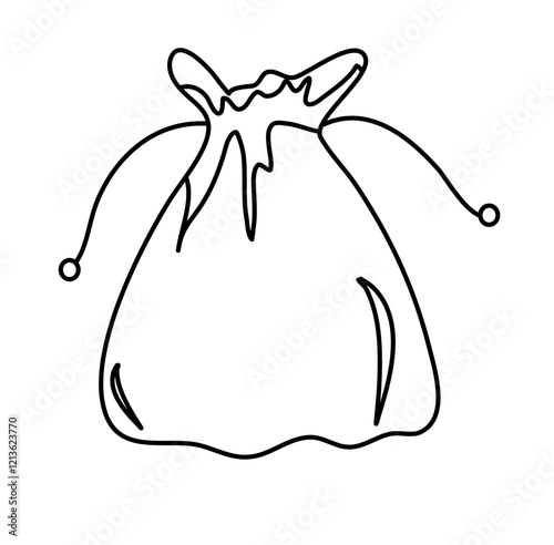 drawstring bags vector