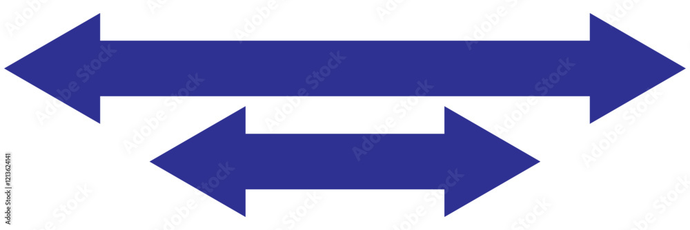 Double arrow vector icons set. Arrow icon Double arrow vector icons set. Arrow icon