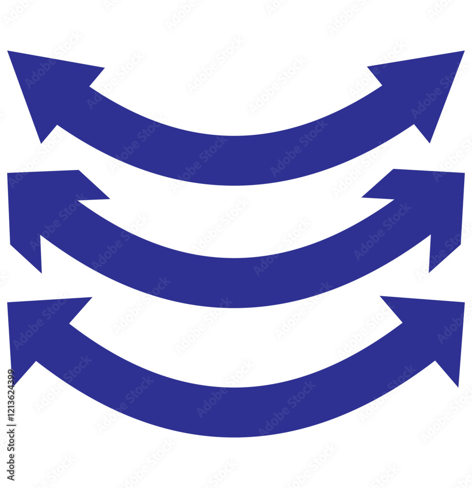 Dual sided arrow vector, icon, silhouette design. Semicircular curved thin, long double ended arrow vector design for website, app and logo design. Vector illustration of duel side arrow. Dual sided arrow vector, icon, silhouette design. Semicircular curved thin, long double ended arrow vector design for website, app and logo design. Vector illustration of duel side arrow.