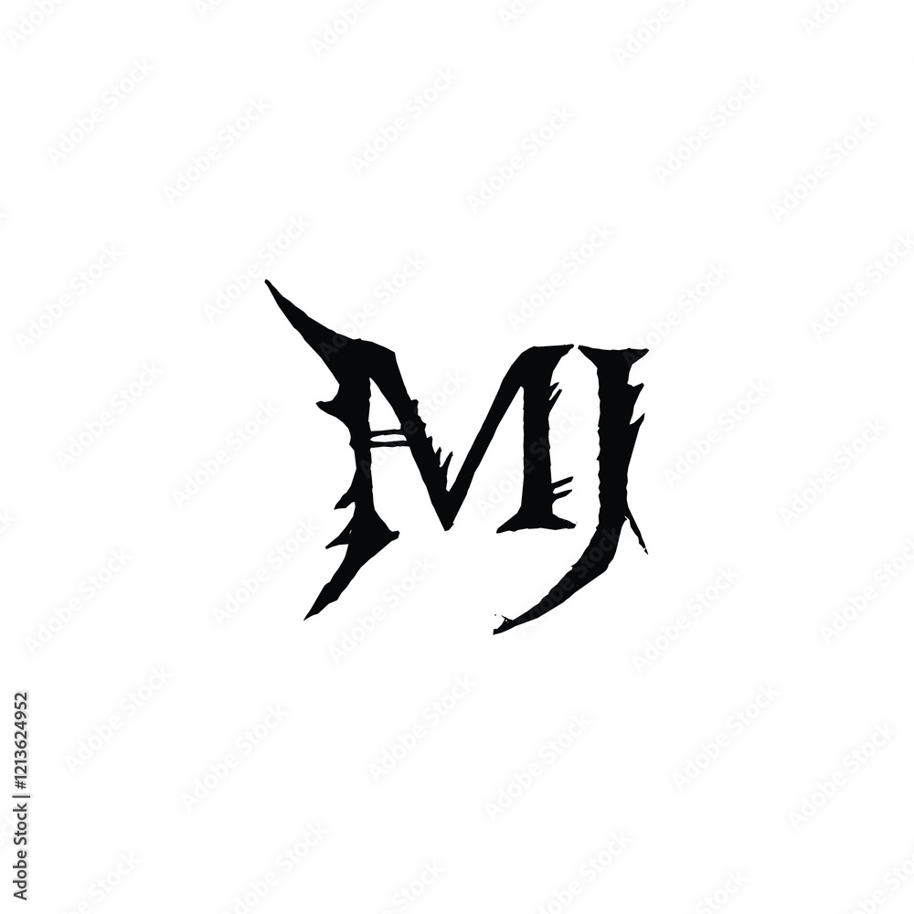 MJ monogram logo design letter text name symbol monochrome logotype alphabet character simple logo MJ monogram logo design letter text name symbol monochrome logotype alphabet character simple logo