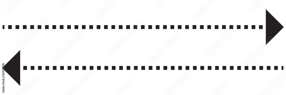 dash arrow icon. wavy arrow with dashed line isolated on white and transparent background. dash arrow icon. wavy arrow with dashed line isolated on white and transparent background.