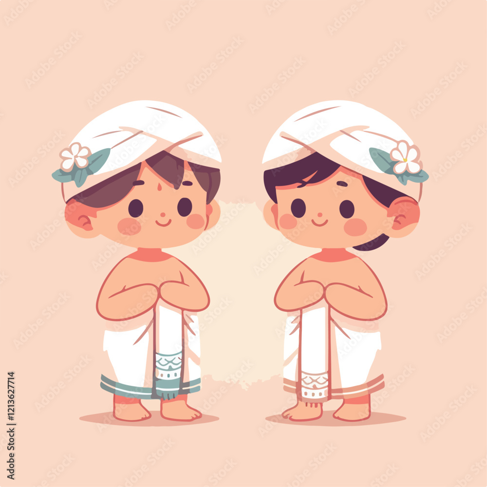 vector image of a small child wearing traditional traditional clothes vector image of a small child wearing traditional traditional clothes