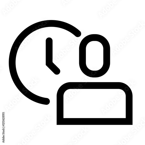 Lucq backstage black outline icon pack