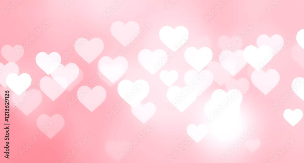 Ethereal Valentine's Day Background with Blurred Bokeh and Gradient Fade Ethereal Valentine's Day Background with Blurred Bokeh and Gradient Fade