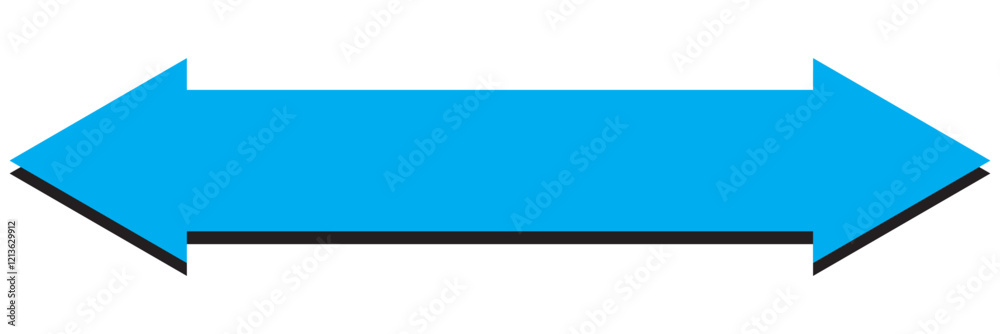 Double arrow icon, two side simple icon vector. Double arrow icon, two side simple icon vector.