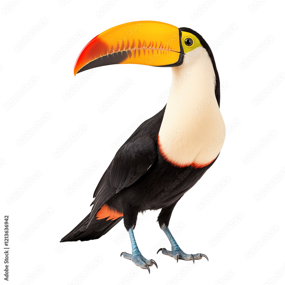 Naklejka premium Toucan bird isolated on white background