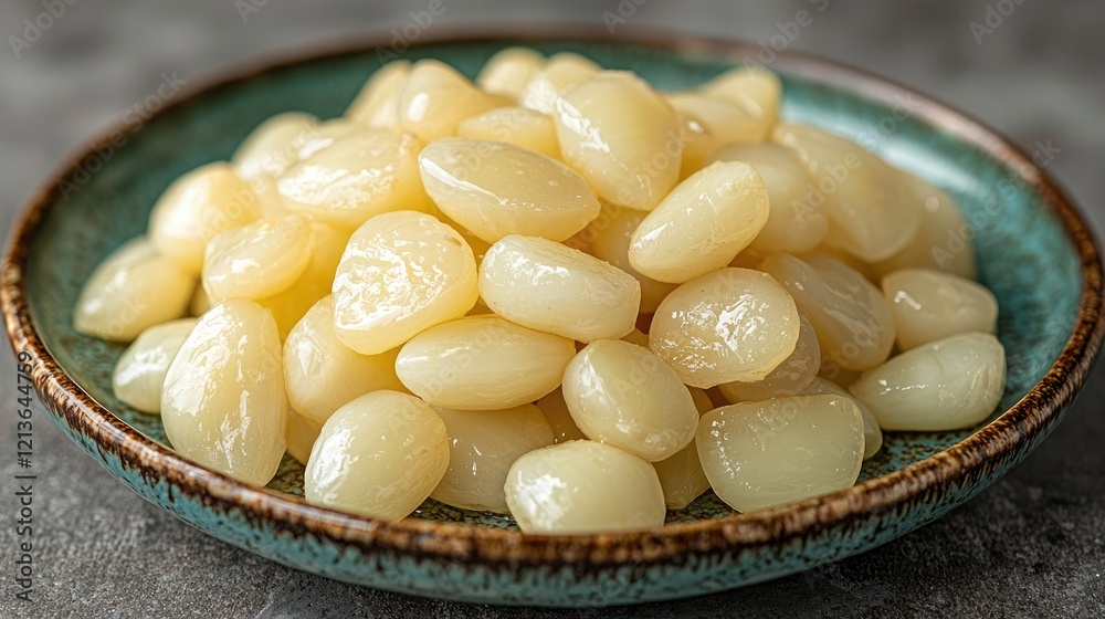 Bowl of Pickled Pearl Onions Ready to Serve Bowl of Pickled Pearl Onions Ready to Serve
