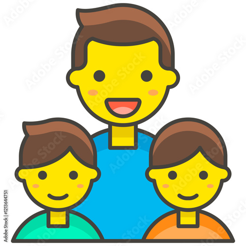 funny cartoon casual man