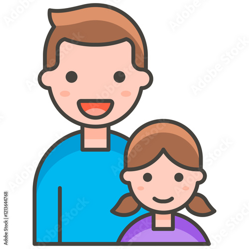 funny cartoon casual person