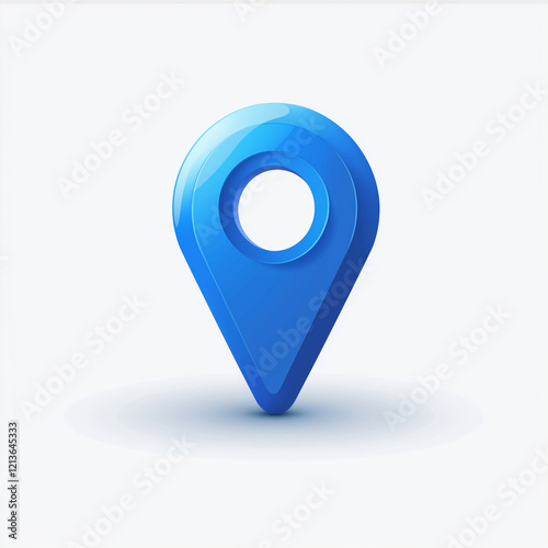 blue pin, blue location icon, premium GPs navigation, blue location icon